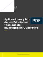 Aplicaciones y Manejo de Las Principales Técnicas de Investigación Cualitativa PDF