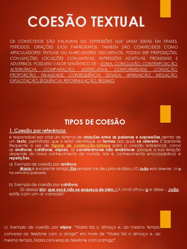 Coesão Textual e Conectivos: Guia Completo | PDF | Linguística | Semiótica