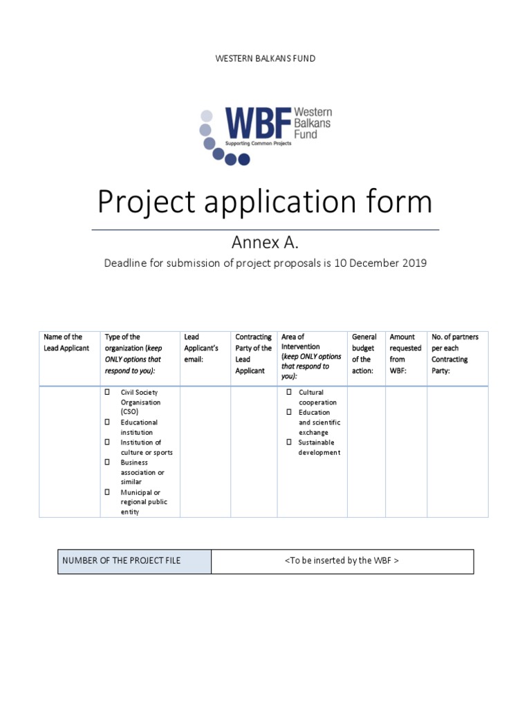 Western Balkans Fund Application Guide | PDF | Kosovo | Montenegro
