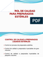 08 Control de Calidad para Preparados Esteriles