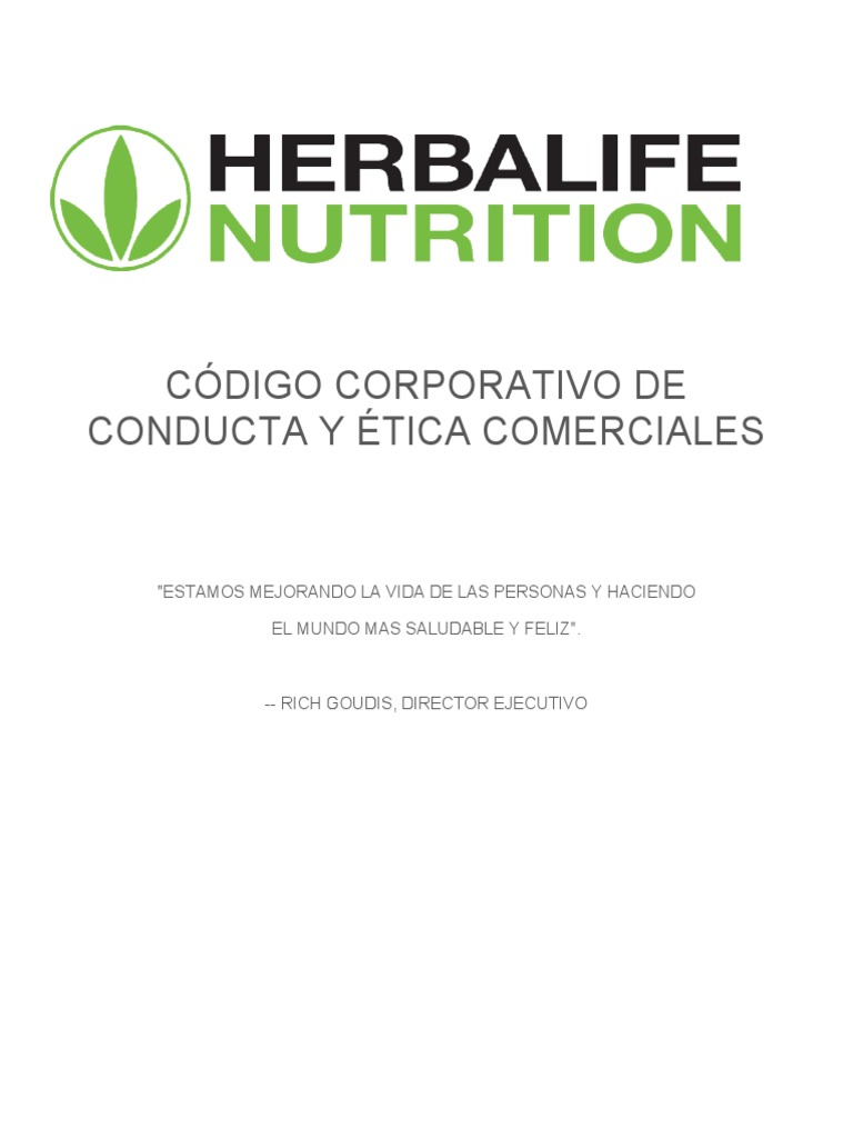 Herbalife Ethics Code PDF Acoso sexual Propiedad intelectual