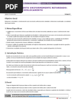 Movimento Uniformemente  Retardado 