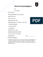 Informe Psicopedagógico