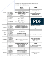 Jadual Khas Aktiviti Pelajar 2dvm BPP Okt-Nov 2019