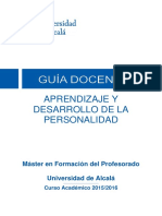 Aprendizaje y Desarrollo de La Personalidad