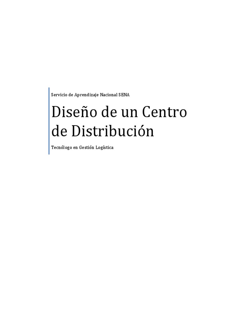 Diseño de Un CEDIS | PDF
