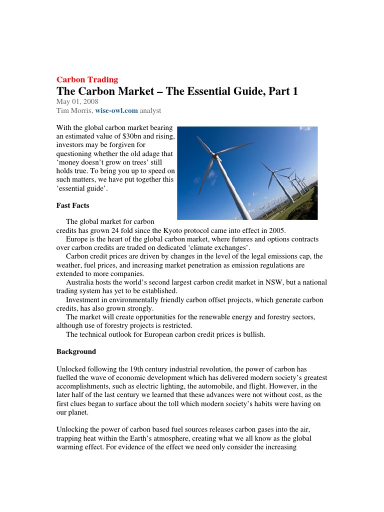 Essential Guide to Carbon Trading | PDF | Emissions Trading | Carbon Offset