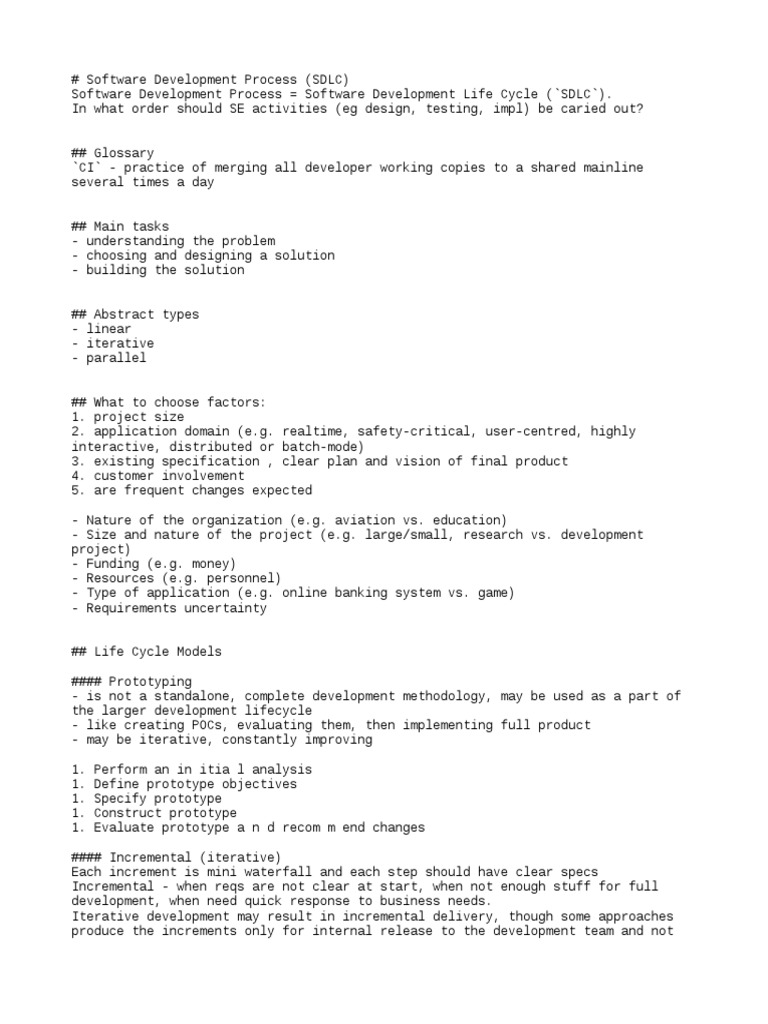 Software Development Process | PDF | Software Development | Software ...