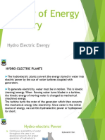 Hydro Electric Energy