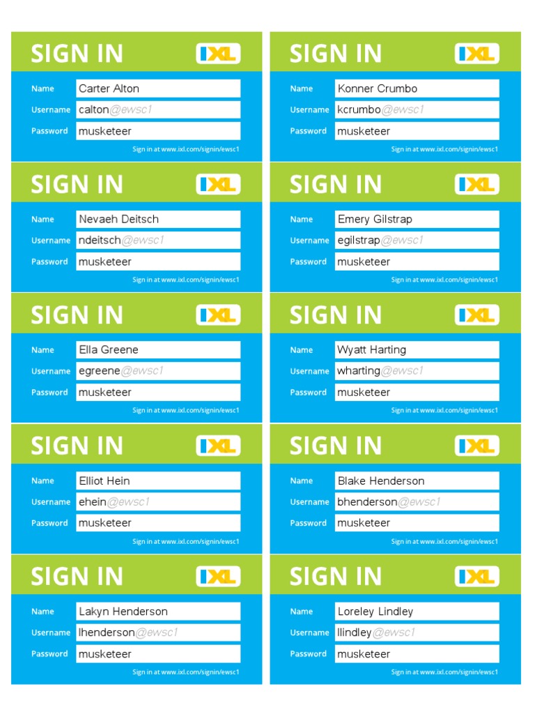 Free Ixl Username And Password 2024 Patsy Caitlin