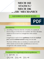 Mech 114 - Statics of Solid Mechanics, Equilibrium-1