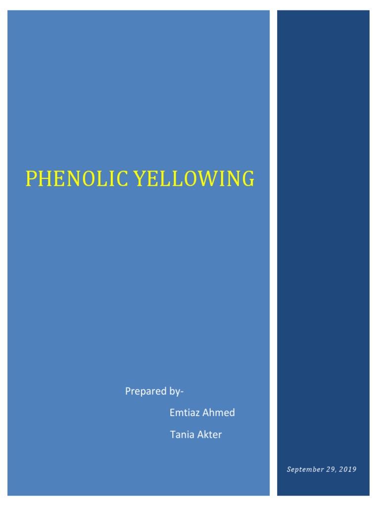 Phenolic Yellowing PDF Textiles Nitrogen