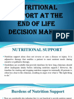 Nutritional Support at The End of Life Decision - PLATA