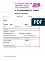 Dallsa Membesrship Form