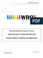 WRO2018 Descripcion Del Reto WeDo