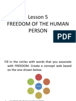 Lesson 5 Freedom of The Human Person