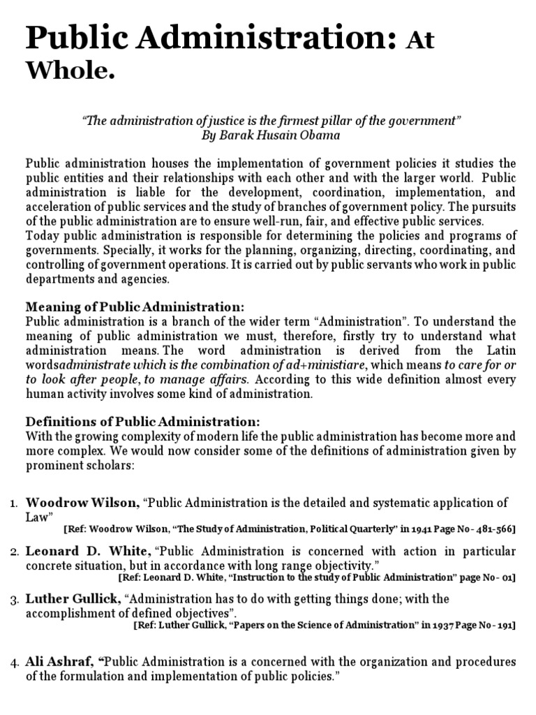 Understanding Public Administration Concepts | PDF | Public ...