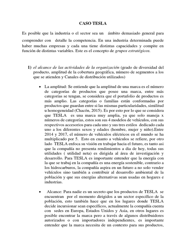 Caso Tesla | PDF | Marca | Coche