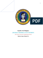 Jose Rizal Memorial State University: Republic of The Philippines