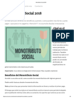 Monotributo Social 2018