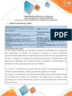 Syllabus Del Curso Gestión de La Calidad en El Proyecto