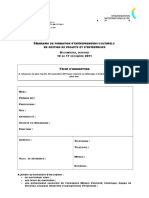 Fiche D Inscription Seminaire Burundi