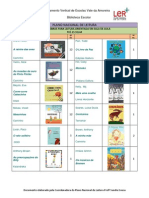 PNL - Lista de livros Pré-Escolar