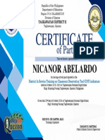 Certificate District Inset