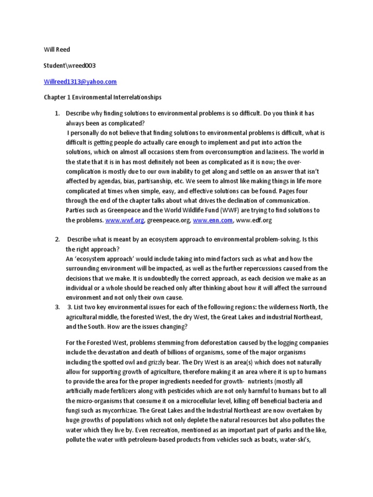 Environmental Problem-Solving Guide | PDF | Ecosystem | Natural Environment