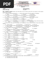 2nd Monthly EXAM MAPEH 8