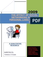 13653301 the Effect of Social Networking Sites