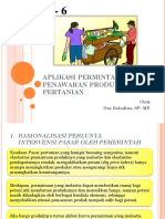 TM 6. Aplikasi Permintaan Dan Penawaran Produk Pertanian