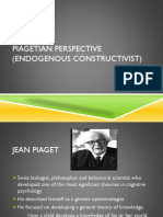 Piagetian Perspective (Endogenous Constructivist)