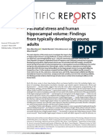 Perinatal Stress and Human Hip