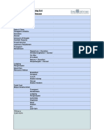 Shafar Checklist: Planning List Ceklis Shafar: Daftar Rencana