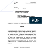 Casación por prisión domiciliaria como sustitutiva