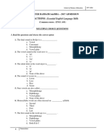 School of Distance Education 2017 Admn Multiple Choice Questions