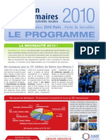 Lettre-Programme Salon Des Maires 2010