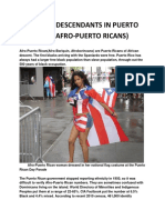 African Descendants in Puerto Rico 1