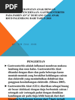 Asuhan Keperawatan Anak Dengan Gangguan Pencernaan: Gastroenteritis Pada Pasien An"A" Di Ruang Zaal Anak Rsud Palembang Bari Tahun 2018