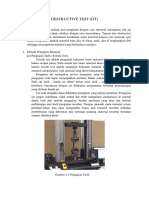 Destructive Test (DT) : 2.1 Pengujian Tarik (Tensile Test)