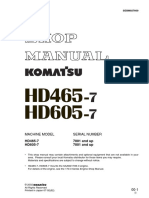 Shop Manual HD465-7 dan HD 605-7