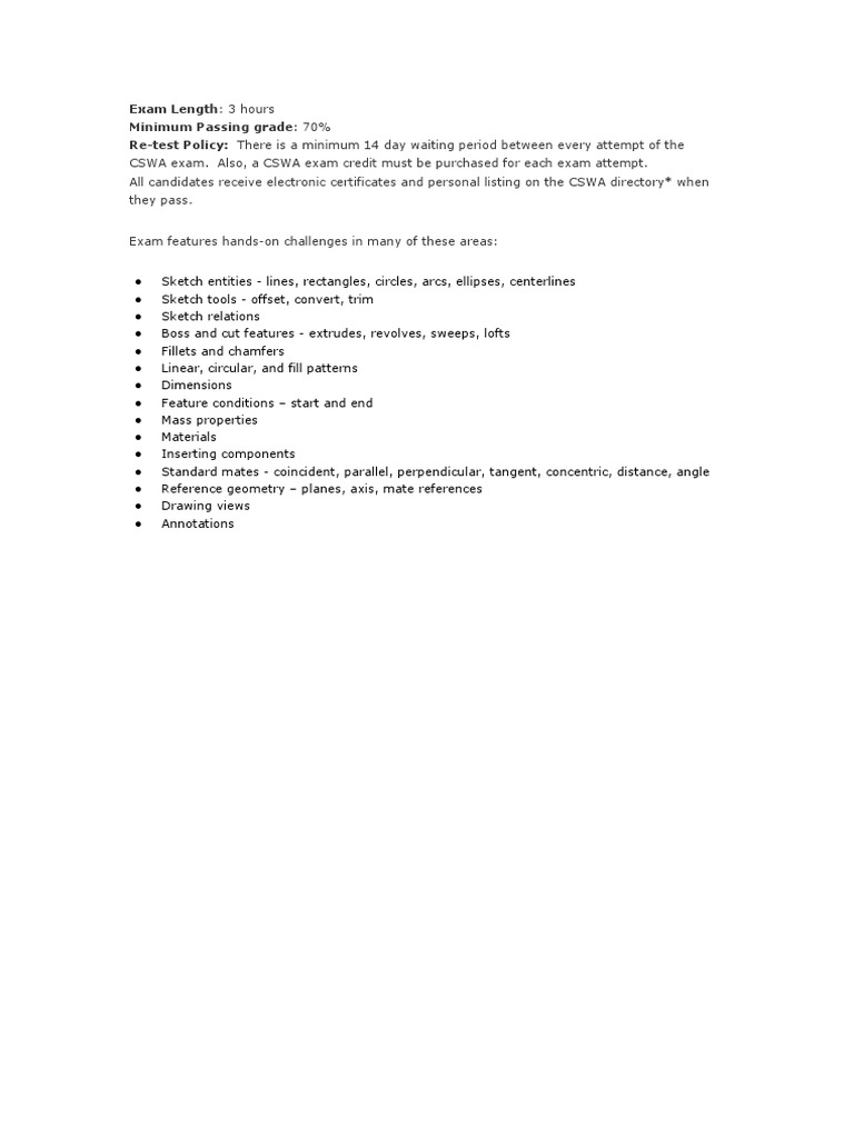 CSWA Exam Overview and Requirements | PDF | Technology & Engineering