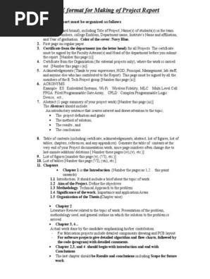 Ieee Format Of Project Report Pdf Computer Engineering Areas Of Computer Science