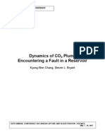 Dynamics of CO Plumes Encountering A Fault in A Reservoir: Conference Proceedings