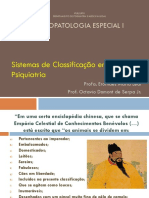 Psicopatologia - Sistema Classificatório - Slides