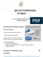 Tecnologia de Potabilização Da Água - Aula 1