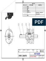 Parts list for assembly blade shredder