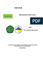 Modul Mekanika Batuan 20182019 PDF