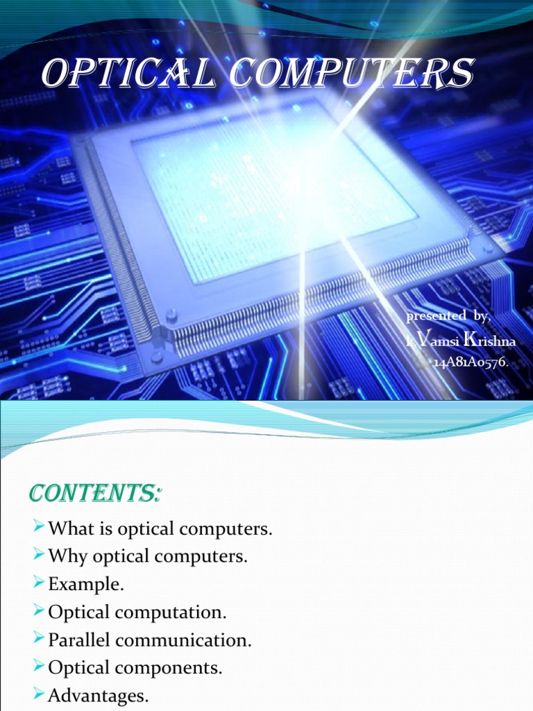 Optical Computers PDF Optical Fiber Photonics